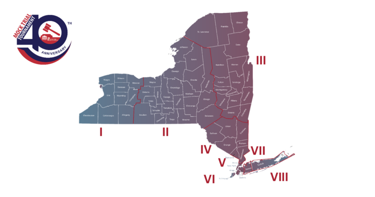 Mock Trial 40 Years- Regional Map